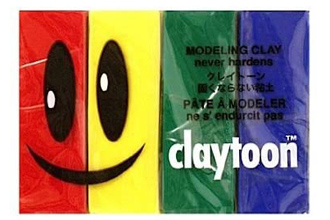 van aken plastalina claytoon 4 color modelling clay set - primary colors