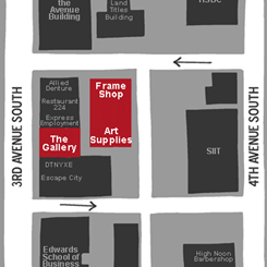 art placement frame shop map icon