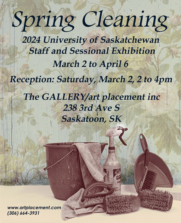 Spring Cleaning staff and sessional exhibition poster 2024
